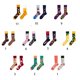 thumbnail image 3 of Hombres Mujeres Pareja Calcetines divertidos Novedad Harajuku Ab Asimétrico Colorido Patrón de dibujos animados Jacquard Hip Hop Monopatín Algodón Calcetines de tubo largo, 3 of 5