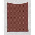thumbnail image 1 of Pink Polka Dots Tapestry, Vintage Vibes Spotted Surface Small Details Nostalgic Composition, Wall Hanging for Bedroom Living Room Dorm Decor, 60"W X 80"L, Brown and Coral, by Ambesonne, 1 of 2