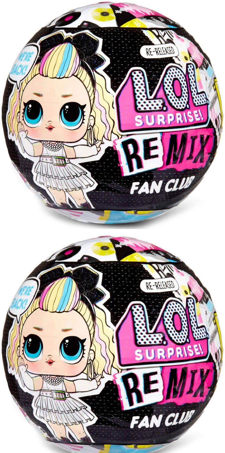 LOL Surprise Remix Fan Club 4 Pack 4 Re-released Dolls each with 7 Surprises NEW