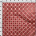 thumbnail image 4 of oneOone Tissu en Rayonne Rouge Imprimé Dabu Asiatique Tissu pour Robe Tissu Imprimé au Mètre 56 Pouces de Large, 4 of 4