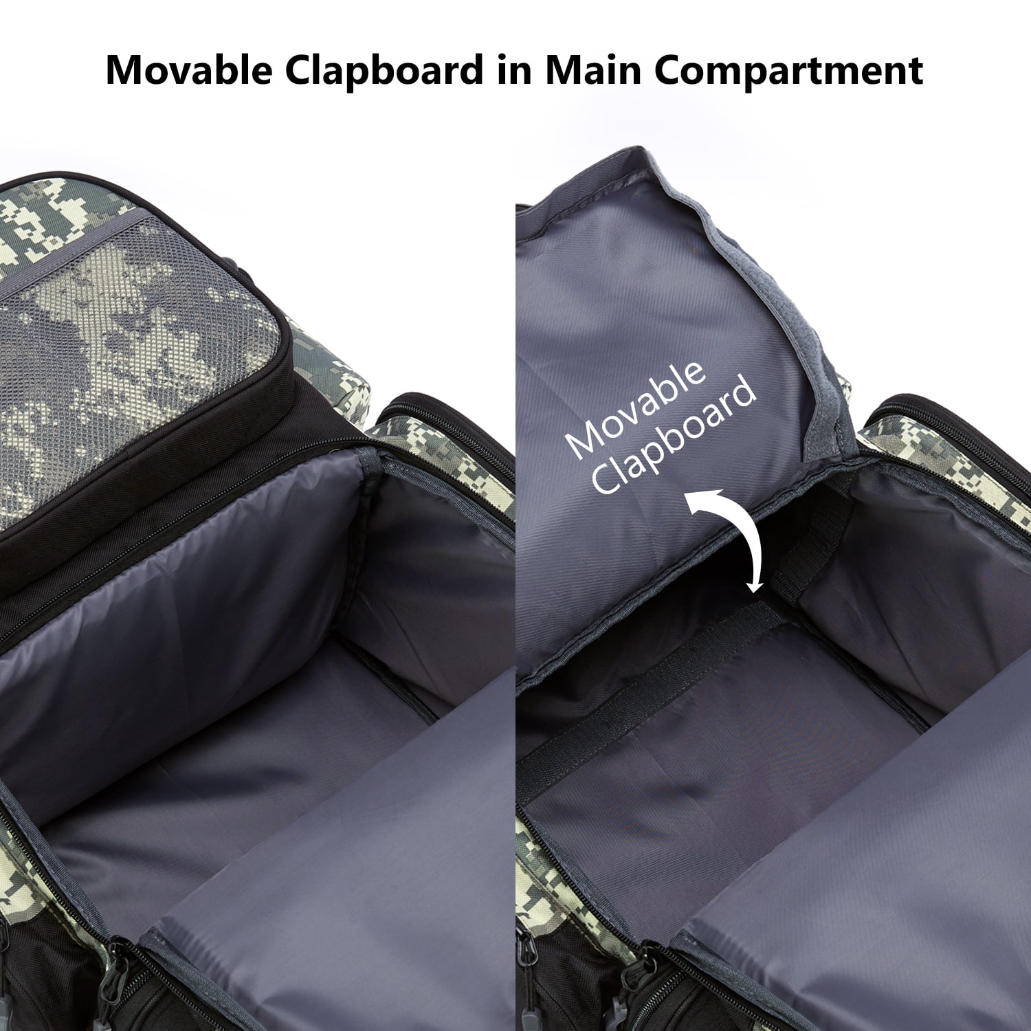 Bassdash Water Resistant Lightweight Tactical Fishing Tackle Backpack with Soft Tackle Box and Rain Cover