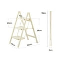 thumbnail image 4 of Household ladder thickened folding ladder multi-functional herringbone ladder neutral packaging White, 4 of 9