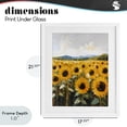 thumbnail image 4 of Stupell Industries Eclectic Beautiful Sunflowers in Field White Framed Print Under Glass, 17 x 21, by Creative Studio, 4 of 8
