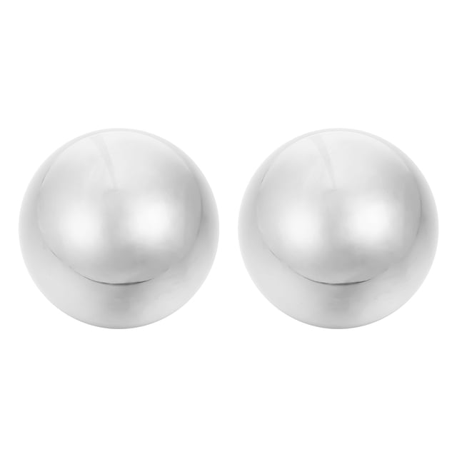 SHOWERORO 1 Pair Workout Ball Baoding Balls Silver for Outdoor Activities and Exercise