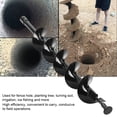 thumbnail image 1 of Earth Auger Drill Bit Garden Planting Post Hole Digger 100x800mm Single Blade, 1 of 7