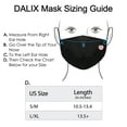thumbnail image 4 of DALIX Embroidered Peach Cloth Face Mask Reuseable Washable in Black Made in USA - S-M Size, 4 of 5