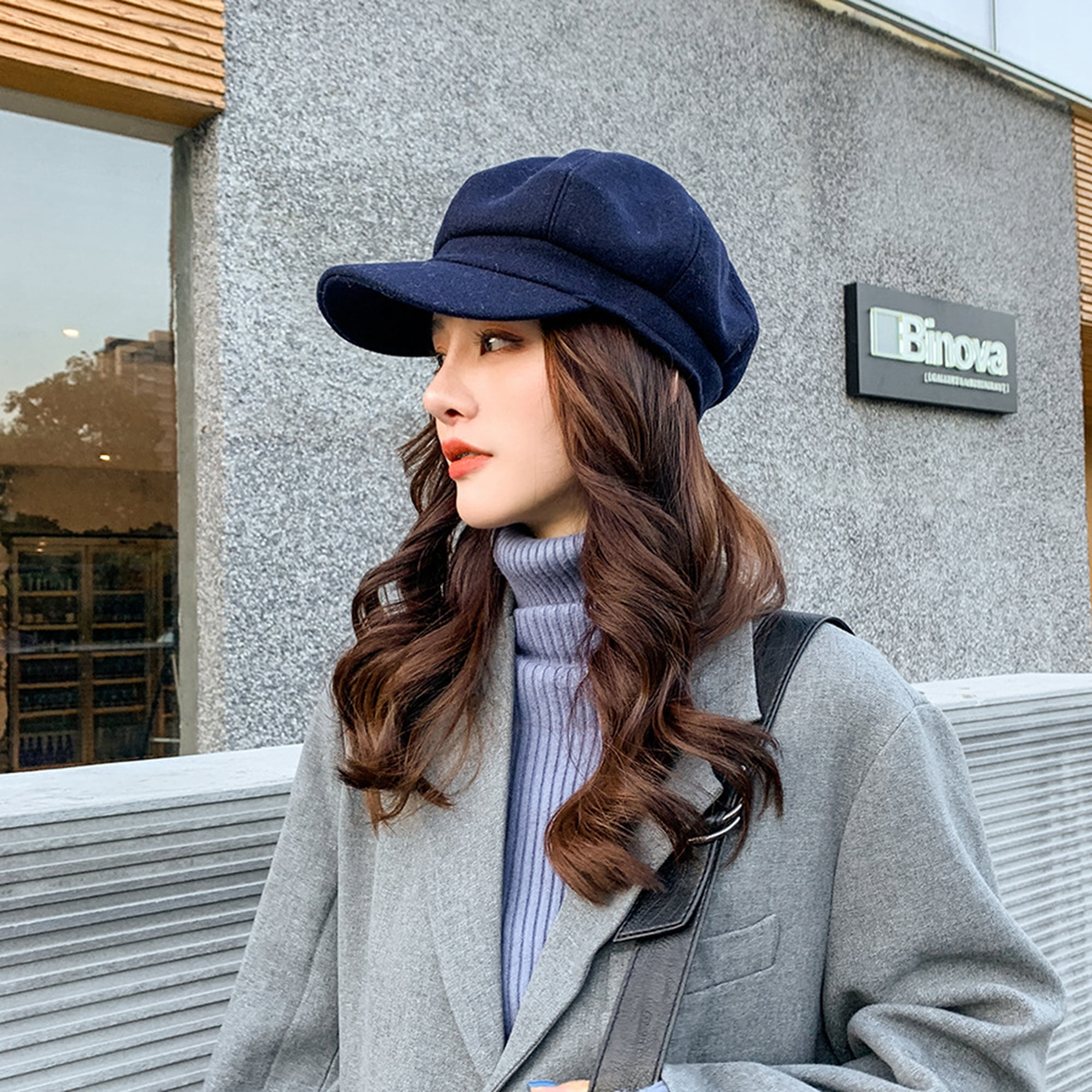Winter Outfit Ideas Black Beret Outfit CELINE Felt Beret Hat With