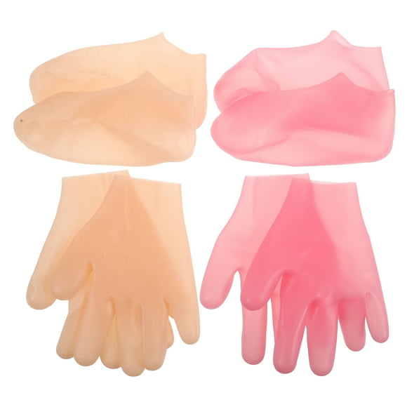 SHISUYAN 1 Set of Silicone Foot Mask Socks Dry Cracked Feet Moisturizing Foot Masks for Soft Smooth Feet Moisture Gloves Dry Hand Moisturizing Gloves Caring Socks