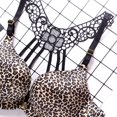 thumbnail image 4 of IROINNID Demi Cup Bras For Women Solid Sexy Leopard Beautiful Back Lace Non-Marking Underwear, 4 of 4