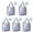 Pioneer Flower Floral, variant on 5 Pack Foldable Shopping Bag,Pioneer Flower Floral Print Pattern Reusable Grocery Bags with Pockets,Large Reusable Tote Bags with Handles Waterproof & Lightweight