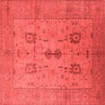 thumbnail image 1 of Ahgly Company Indoor Square Oriental Red Industrial Area Rugs, 8' Square, 1 of 4