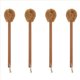 thumbnail image 1 of 4X Cepillo de Inodoro de VersióN Actualizado,Cabezal de Cepillo de Fibra de Natural y Manejar de BañO-Limpieza Robusta Profunda,Limpieza de Inodoro con Gancho, 1 of 5