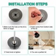 thumbnail image 2 of MYG 2x Black Pot Lid Knob Replacement Handle Handgrip Cookware Kitchen Pan Holding, 2 of 9