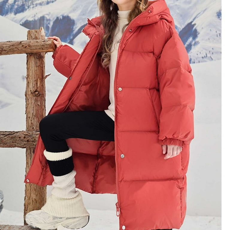 warm winter dress coats JUUYY Women's Wool Blend Coat Oversized Long Winter Dress Coats Thicken Warm Pea Coat Jackets Trendy Outerwear Coffee XXL