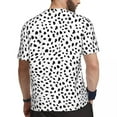 thumbnail image 2 of T Shirt For Men Dalmatian Dog Print T-Shirt Mens Black and White Basic Sports Fast Dry Summer Haraju, 2 of 6