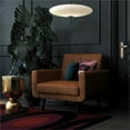 thumbnail image 3 of DHP Nia Modern Chair Upholstered Accent Chair in Camel Faux Leather, 3 of 11