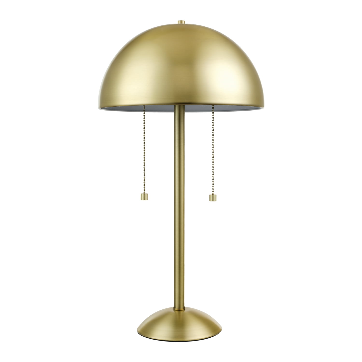 2 Light Matte Brass Table Lamp 12976, Prairie Style 20 High Pillar Accent Table Lamp