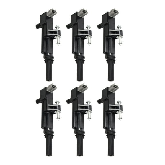 Set of 6 Ignition Coils Compatible with 2009-2012 Jeep Liberty 3.7L V6 Replacement for UF640 C1652