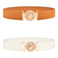 thumbnail image 6 of lanema Stretchy Waist Strap Summer Female Belt Flower Buckle Multiple Color Wide Belt, 6 of 13