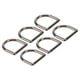 thumbnail image 3 of 60 piezas Anillos D Plateado Negro Forma semicircular Sin rebabas Soldadura sin costuras Aleación de zinc Bricolaje Manualidades Hardware para monedero, 3 of 10