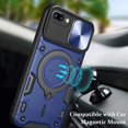 thumbnail image 5 of for iPhone 8 Plus Case/iPhone 7 Plus Case,Metal Stand Ring Holder,Camera Lens Protector 7/8 Plus Cases Women Men,Slim Bumper Full Protection Shockproof Cover (Blue), 5 of 14