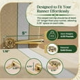 thumbnail image 5 of Renovator's Supply Solid Brass Carpet Clip Stair Holder Pair of 13, 5 of 16