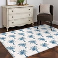 thumbnail image 3 of Vintage Blue Tree Area Rugs 4x6 ft Date Tree Tropical Plants Retro Beige Background Washable Rug Non Slip Indoor Carpet Absorbent Floor Mat for Living Room Bedroom Dining Room, 3 of 9