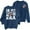 Navy, variant on Aocisk Women Fashion Casual Baseball Print Crew Neck Long Sleeve Pullover Hoodie Comfortable Top Beige L