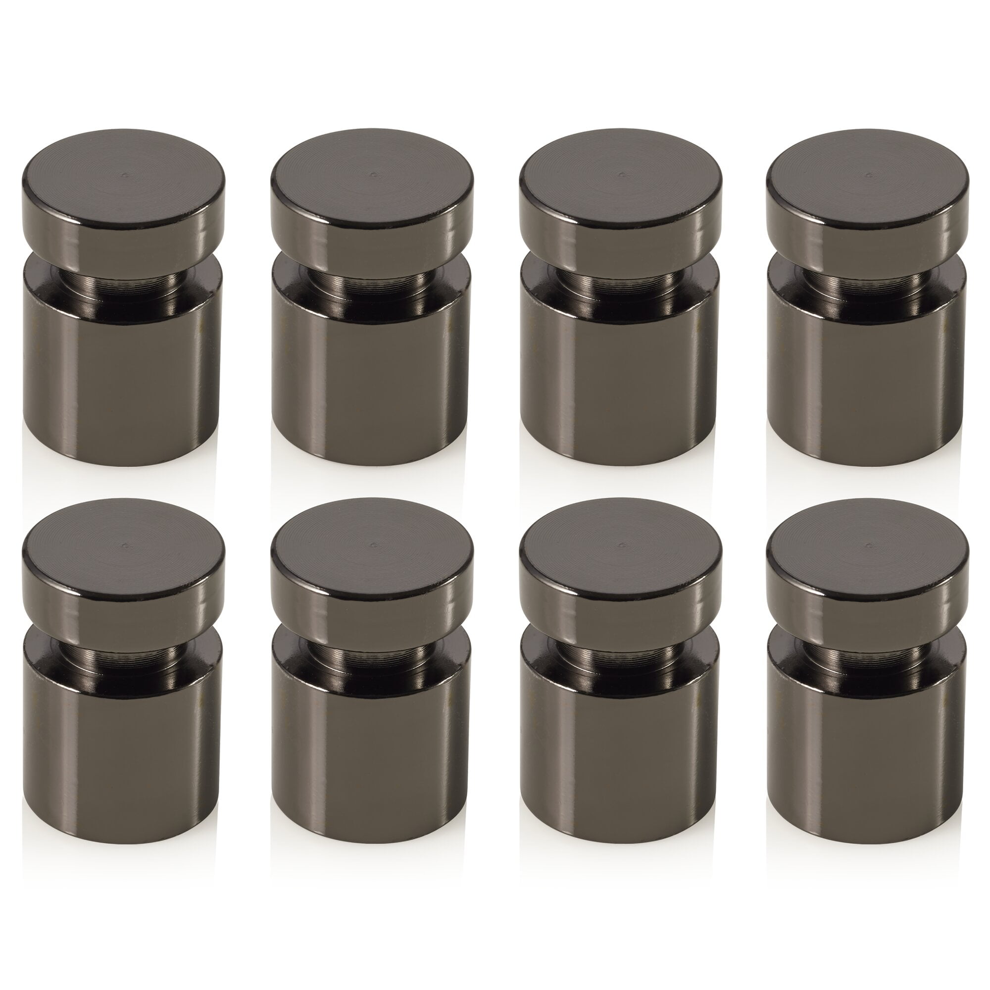 Quartet Glass Board Mounting Hardware Black Chrome Set Of 8 Standoffs quartet-glass-board-mounting-hardware-black-chrome-set-of-8-standoffs