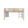 thumbnail image 3 of Bellemave Twin Size Loft Bed with Slide, Kids Low Loft Beds Frame with Ladder, Wood Toddler Loft Bed with Safety Guardrails (Natural), 3 of 7