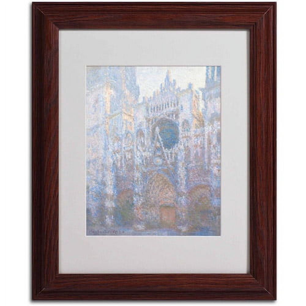 Trademark Fine Art "Rouen Cathedral West Facade 1894" Canvas Art by Claude Monet, Wood Frame