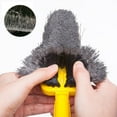 thumbnail image 4 of Water Spray Brush, Car Wash Tool, Extendable 3-in-1, Durable Stainless Steel, for Home/Garage, Self-Cleaning Function, High-Pressure Spray, Automotive Care, Portable Design, Cleaning DinXzu, 4 of 6