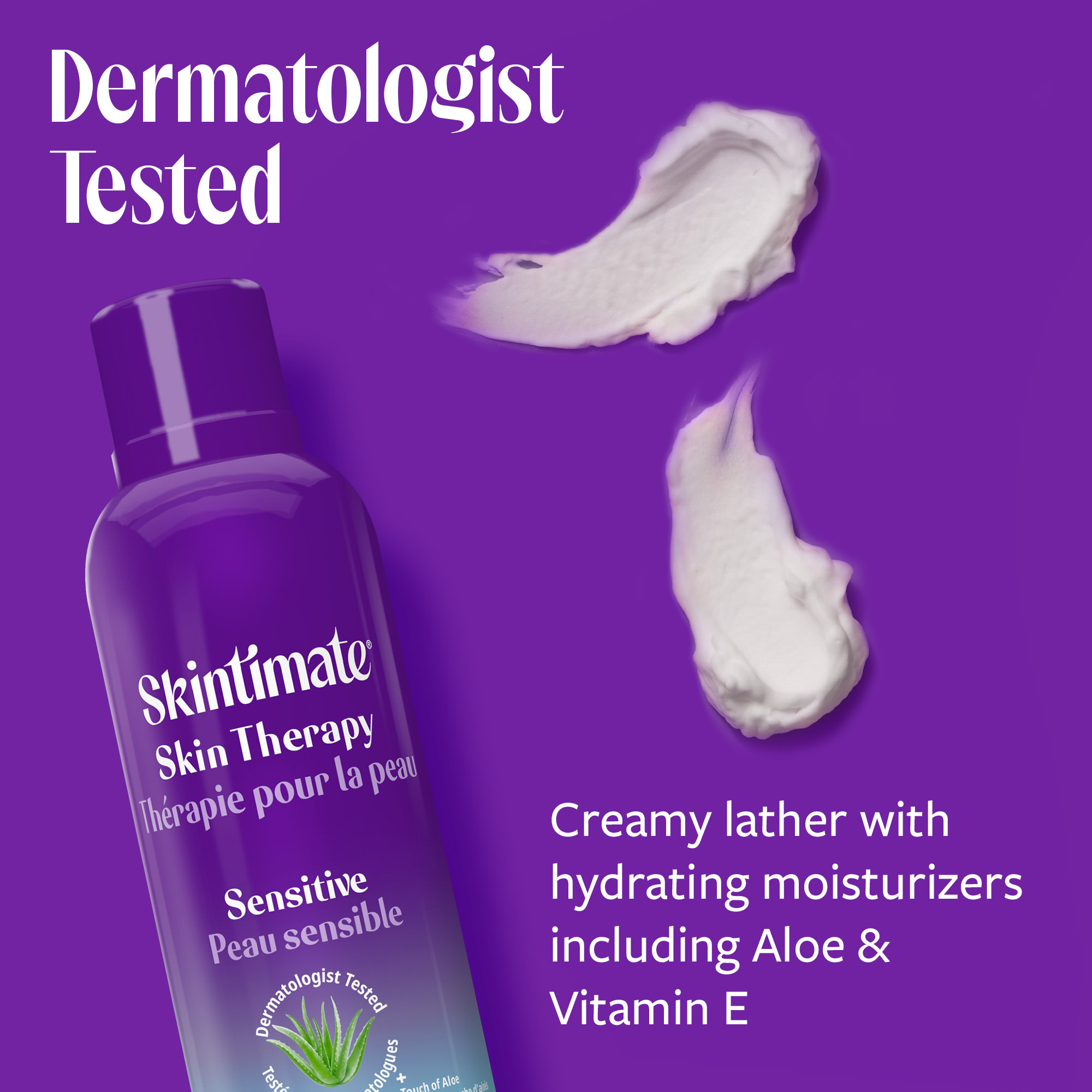 Skintimate Skin Therapy Sensitive Shave Gel for Women, Sensitive Skin Moisturizing Shaving Cream, 7 oz - image 4 of 9