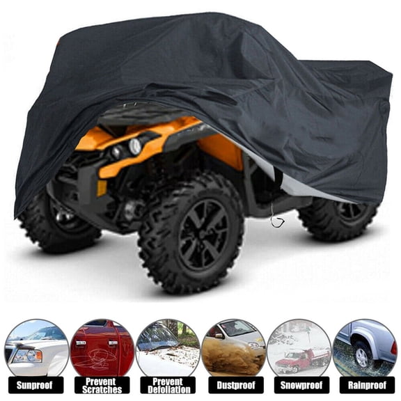 LABLT ATV Cover Utility Vehicle Cover Black for Can-Am Outlander 450 570 650 850 1000R