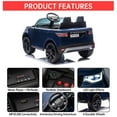thumbnail image 3 of QinaQin 12V Kids Electric Ride On Vehicle, Remote Control Car with Lights and Music, 3 of 8