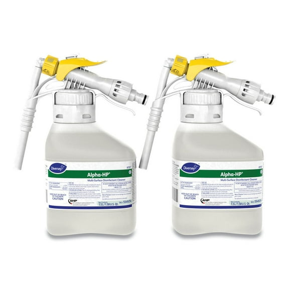 Diversey Alpha-HP Multi-Surface Disinfectant Cleaner Citrus Scent 1.5L Spray Bottle UOM 5549254