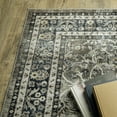 thumbnail image 4 of Avalon Home Sebastian Vintage Bordered Charcoal Grey/ Blue Washable Indoor Area Rug, 4 of 13