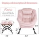 thumbnail image 2 of Rosa moderno lounge chair con oversized design y folding ottoman - the perfect comfortable reading chair para sala de estar y dormitorio, 2 of 6
