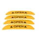 thumbnail image 4 of Kenally 4 Uds. De cinta reflectante de seguridad para puerta de coche, pegatinas de señal abierta, calcomanías de alerta, marca de advertencia Herramientas de reparación de automóviles Amarillo Kenally CZ9926-02B, 4 of 5