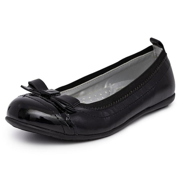 Nautica Ballerines à Enfiler pour Filles – Chaussures de Mode Mary Jane pour Tout-Petits, Petits Enfants et Grands Enfants – Légères et Confortables – Lingette – Noir – Taille 2