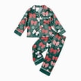 thumbnail image 7 of sdbrld Christmas Silk Pajamas for Kids Girls 2 Piece Cute Graphic Pjs Fall Winter Button Down Long Sleeve Top and Pants Holiday Home Loungewear Sizes 9-10 Years, 7 of 7