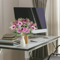 TaTaai 4Pcs Artificial Flowers Flowers Artificial with Azalea Bouquet Silk Floral Arrangement Summer Flowers for Wedding Home Kitchen Party Table Centerpiece Spring Decor