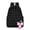 Black01, variant on Bow Print Corduroy Backpack with Decor Bow Pendant, Lightweight Large Capacity Student Daypack Water Resistant Casual Backpack for School Daily Travel