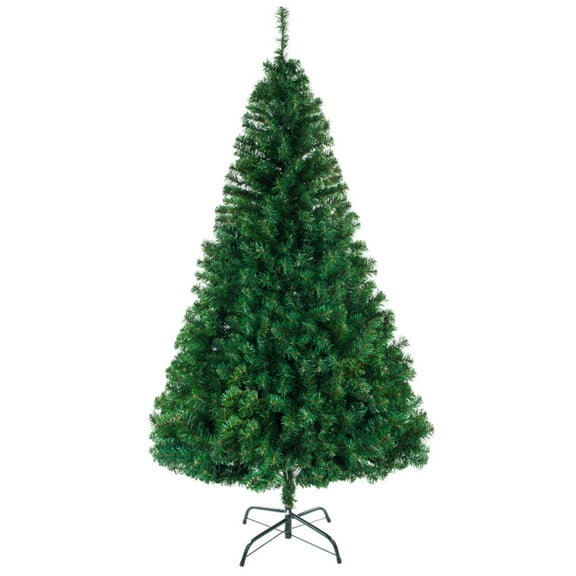 6ft Green Christmas Tree, Artificial Christmas Fir Tree with Metal Stand and 760 Tips, Green Xmas Trees Seasonal Holiday Decoration Tree