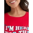 thumbnail image 5 of Summer Women's Americana Matching Family Sleepwear Top and Shorts Pajama Set from Way to Celebrate, 2-Piece, Sizes S-3X, 5 of 5