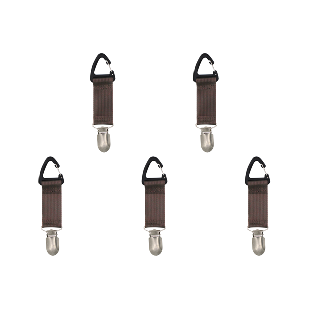 FLhrweasw Con Clip para Sombrero Lona portátil Con Clip para Guardar Sombreros para Viajes Al Aire Libre (café)