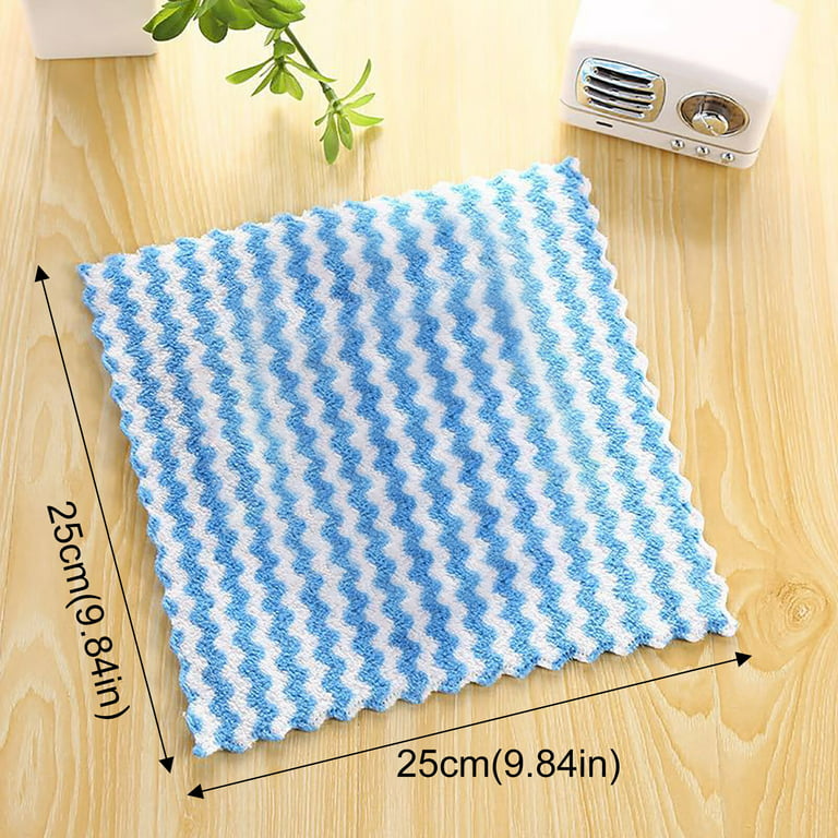 Kitchen Microfiber Cleaning Cloth Dish Cloths Dish Towels Super Soft And Absorbent  Kitchen Dishcloths Fast Drying Microfiber Kitchen Towels Cotton Dish Rags  Table Cleaning Supplies 
