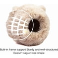 thumbnail image 5 of Warm Bird Nest Soft Faux Rabbit Fur Bird Breeding Nest Snuggle Hut Parakeet House Bed for Budgie Lovebird Parrot, 5 of 8