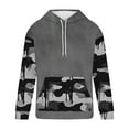 thumbnail image 3 of Camouflage Hoodies for Men Color Block Sweatshirts Camo Printed Hoodie Spring Fall Long Sleeve Tops Casual Hooded Pullover with Pockets Drawstring Hoody for Sports Running, 3 of 4