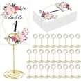 thumbnail image 5 of 26 soportes para números de mesa, soporte para tarjetas de mesa, soporte para tarjetas de lugar para bodas, fiestas, oficina, notas de papel, menú, clips de notas, 5 of 5